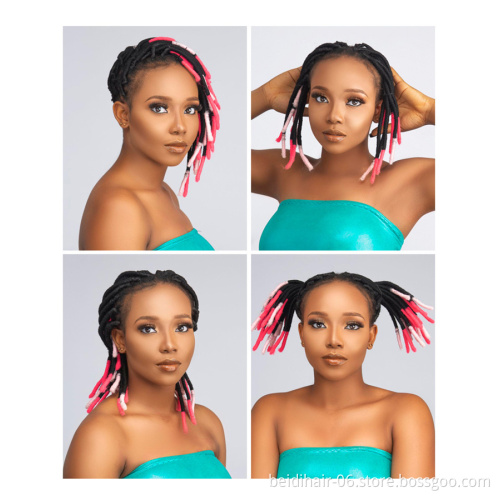 Dreadlocks Ombre Color Crochet Braids Soft Goddess Faux Locs
